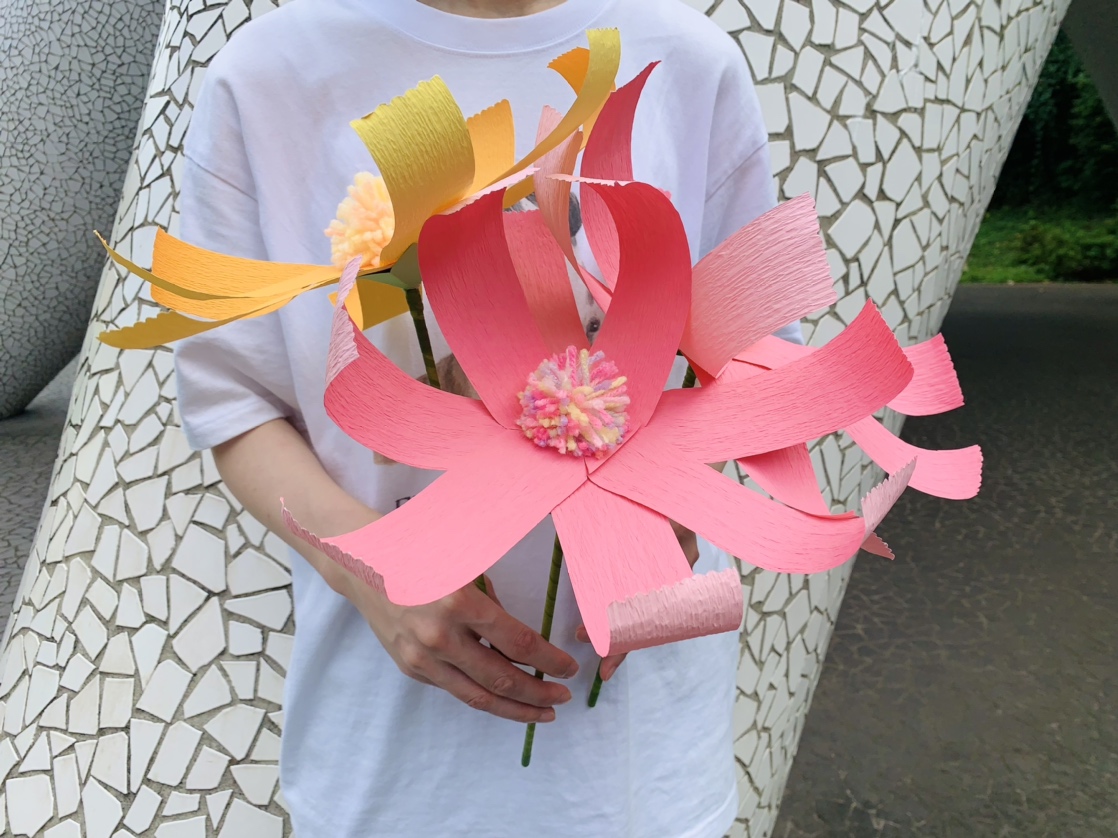 お花屋さんの素材でつくるラージコスモス